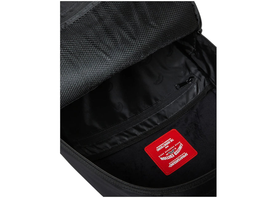 Sac à dos en nylon noir Sprayground Shark Central