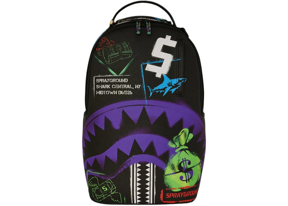 Sprayground Shark Central X DLXSV Backpack Multicolor