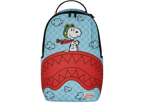 Sprayground Snoopy Pilot Shark DLXSV Backpack Multicolor