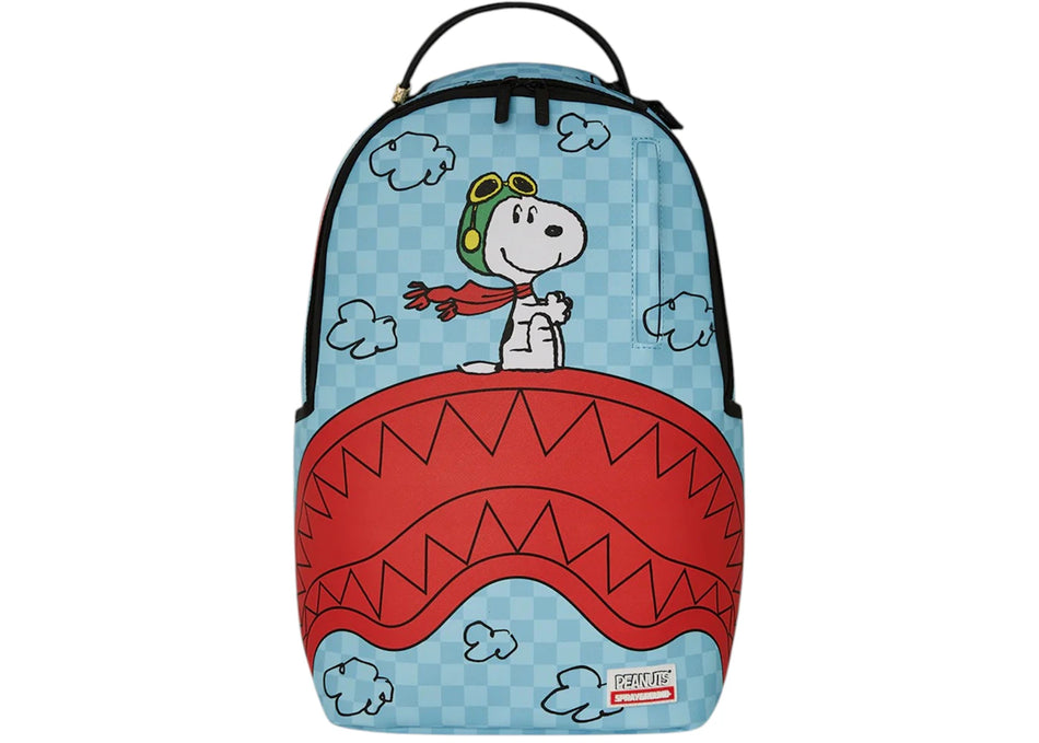Sprayground Snoopy Pilot Shark DLXSV Backpack Multicolor