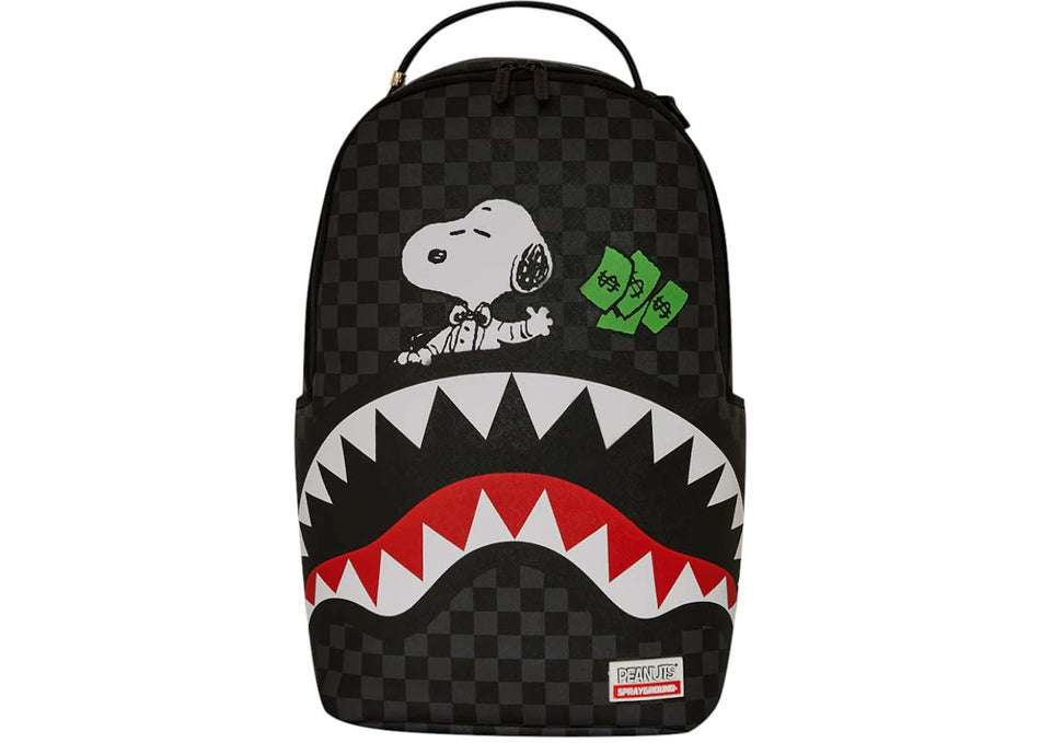 Sprayground Snoopy Top Shark Money DLXSV Backpack Black/Grey