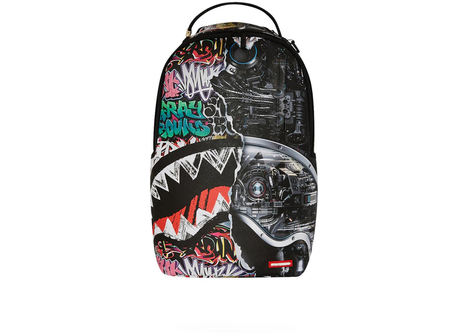 Sprayground Split Cybershark DLXSV Backpack Black