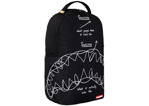 Sprayground Success Scribble Shark Is Imminent (DLXSR) Backpack Black/White