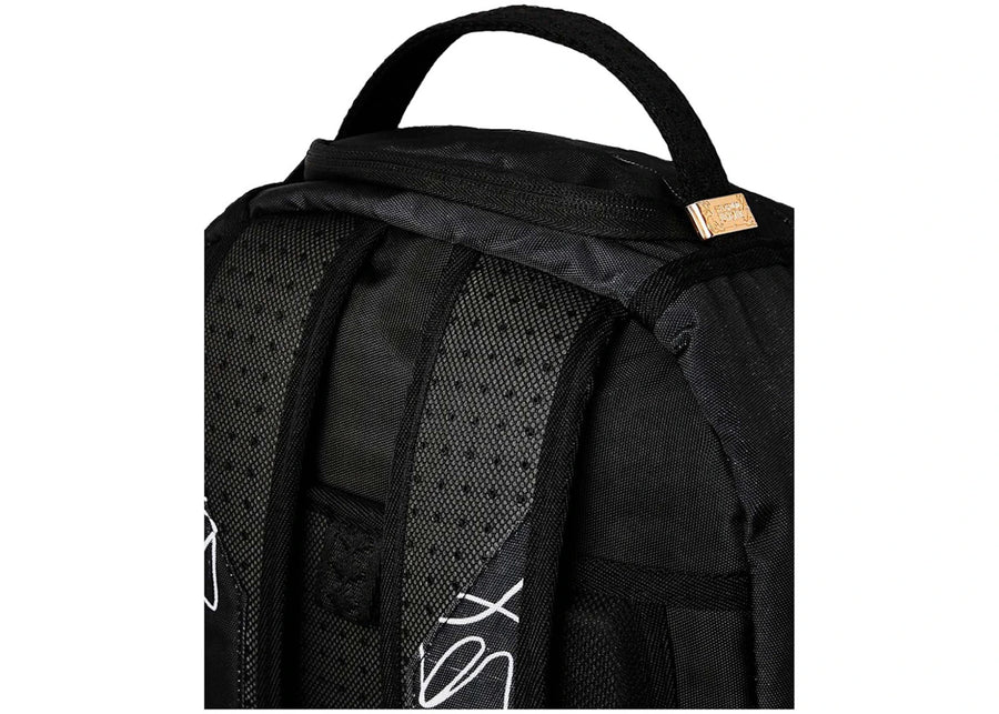 Le succès de Sprayground Scribble Shark est imminent (DLXSR) Sac à dos Noir/Blanc