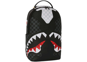 Sprayground Triple Decker Heir To The Throne Shark Backpack Black/White/Grey