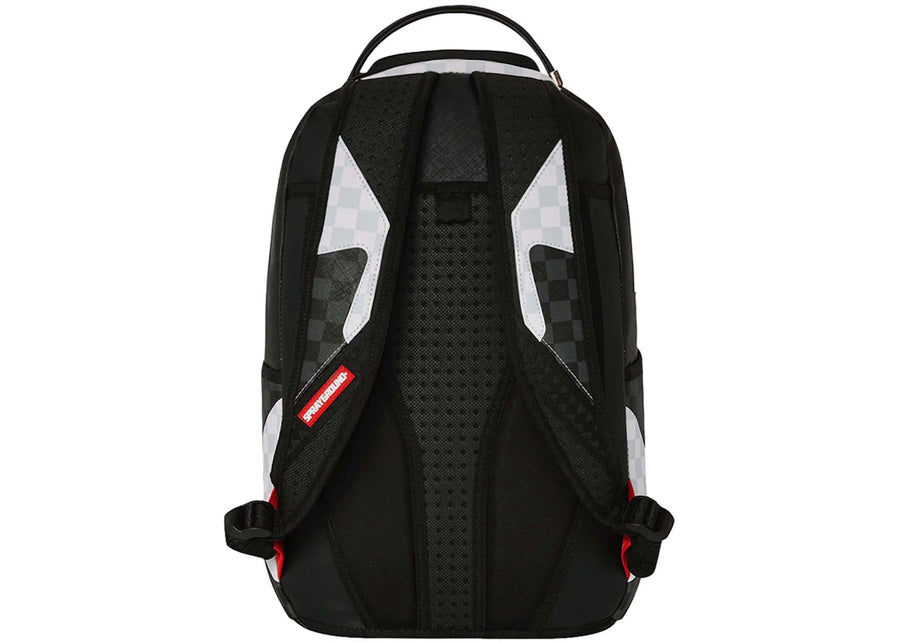 Sprayground Triple Decker Heir To The Throne Shark Backpack Black/White/Grey