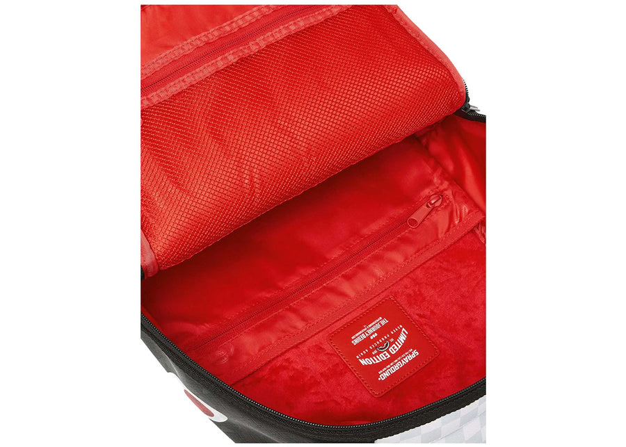 Sprayground Triple Decker Heir To The Throne Shark Backpack Black/White/Grey