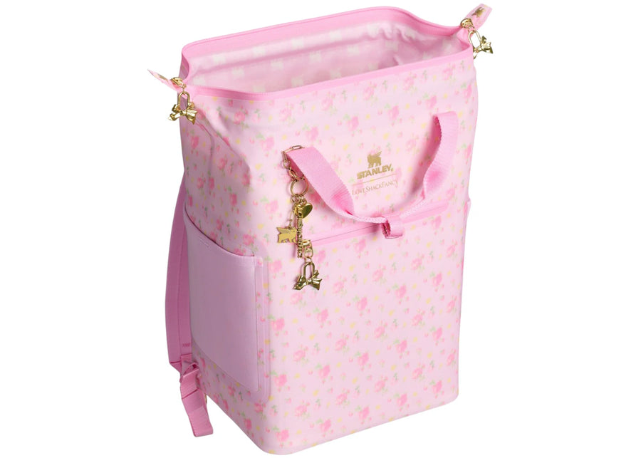 Sac à dos isotherme Stanley 1913 x LoveShackFancy Madeleine All Day Mini, motif coucher de soleil d'Ibiza