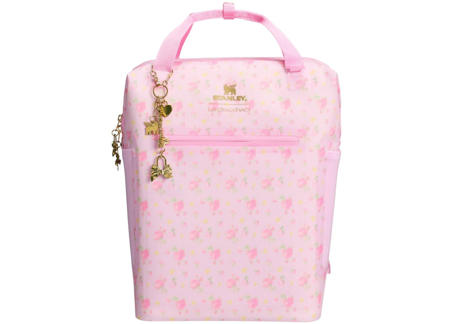 Sac à dos isotherme Stanley 1913 x LoveShackFancy Madeleine All Day Mini, motif coucher de soleil d'Ibiza