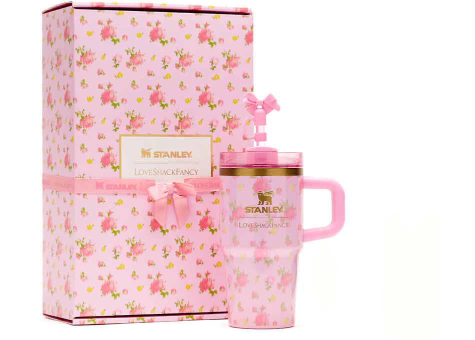 Stanley 1913 x LoveShackFancy Flowstate Quencher 20oz Tumbler with Handle Ibiza Sunset