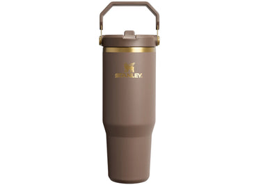 Stanley The IceFlow Flip Straw 30oz Tumbler Espresso Gold