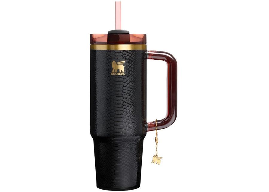 Stanley The Quencher Luxe Flowstate 30oz Tumbler Black Snakeskin