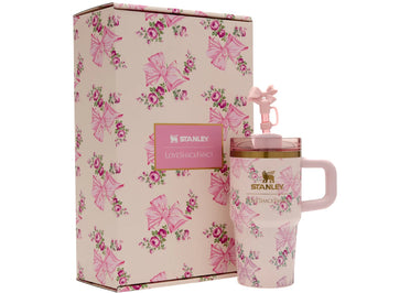 Stanley x LoveShackFancy Flowstate Quencher 20oz Tumbler Pink Mink