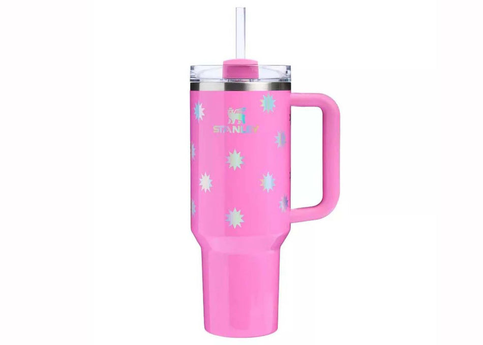 Stanley x Target Exclusive Flowstate Quencher 40oz Tumbler Popsicle Pink Starburst