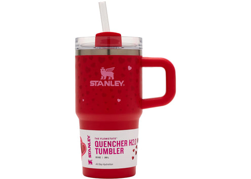 Stanley x Target Exclusive Valentines Day Flowstate Quencher 20oz Tumbler Ruby Hearts