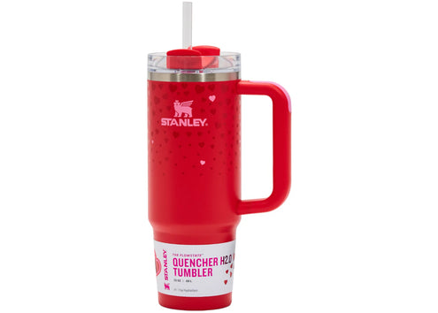 Stanley x Target Exclusive Valentines Day Flowstate Quencher 30oz Tumbler Ruby Hearts