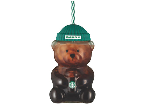 Starbucks Bear Glass Tumbler Cup