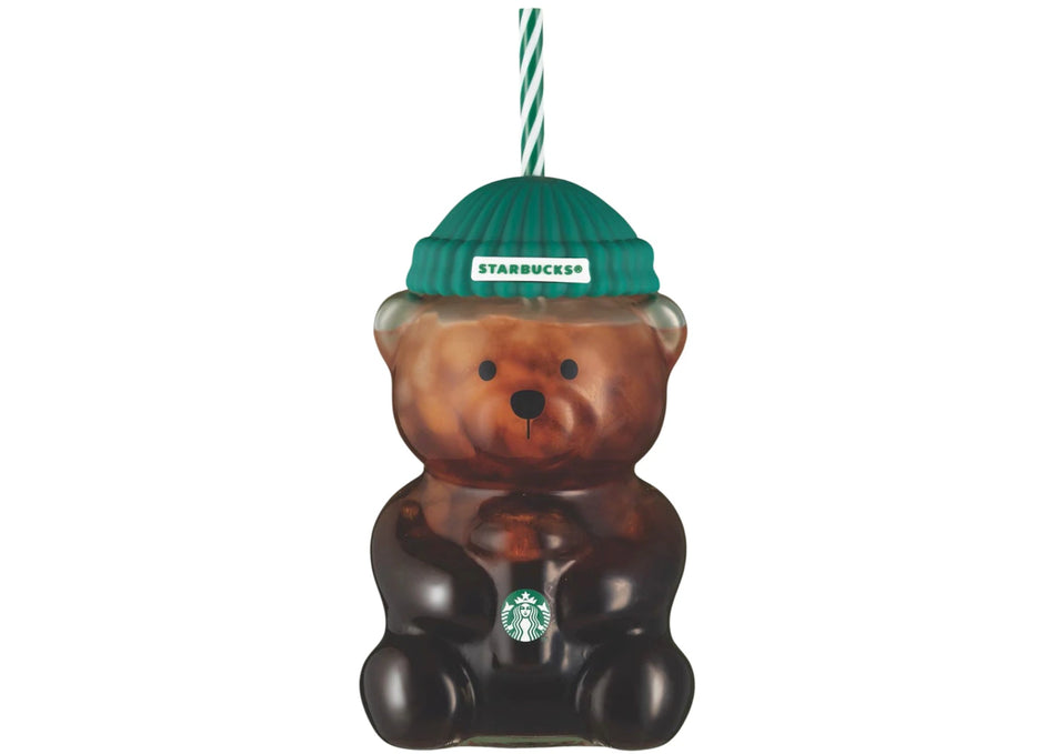 Starbucks Bear Glass Tumbler Cup