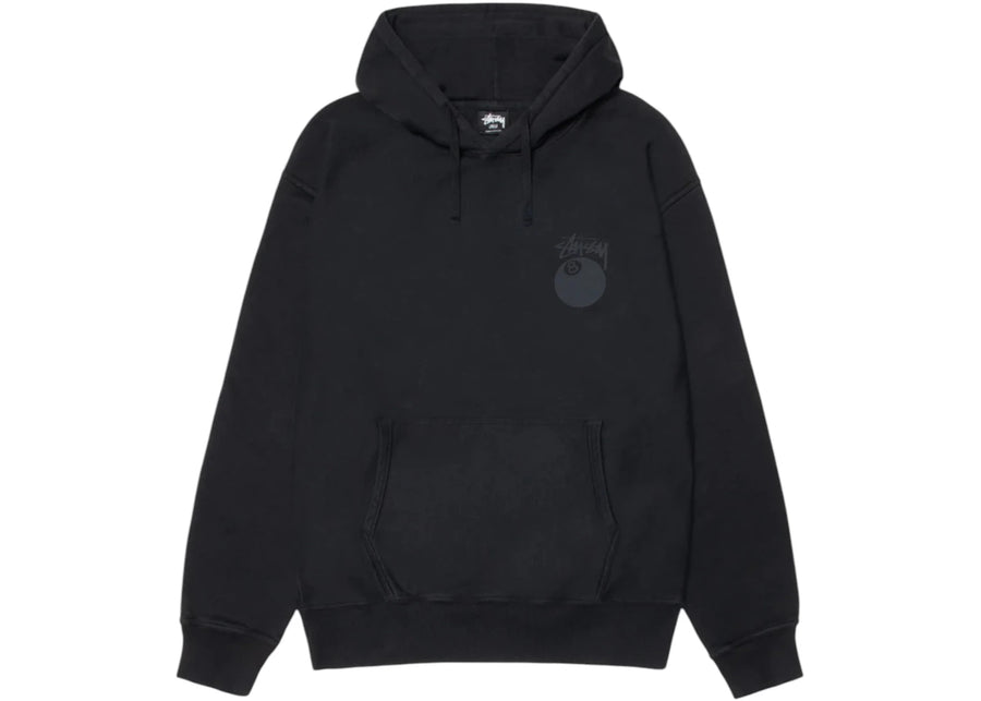 Stussy 8 Ball Pigment Dyed Hoodie Black