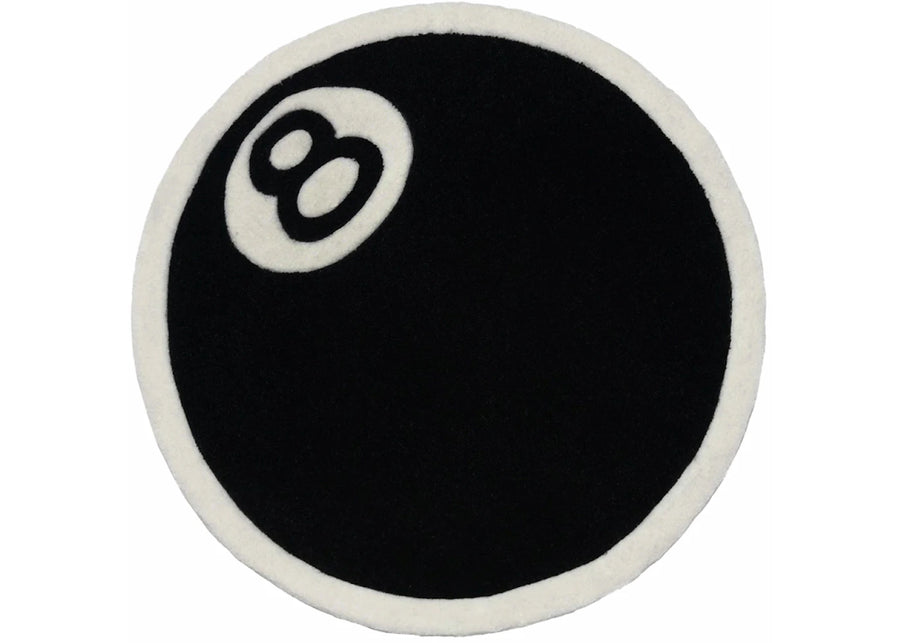 Tapis Stussy 8-Ball Noir et Blanc