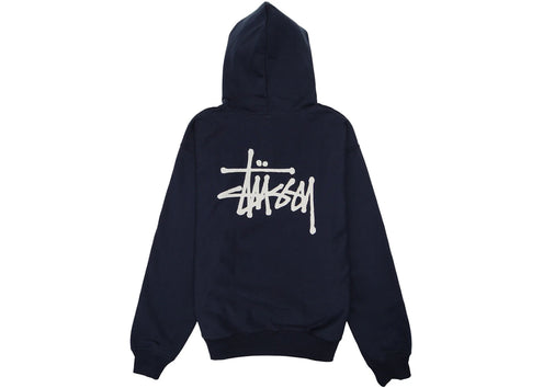 Stussy Basic Hoodie Navy/White