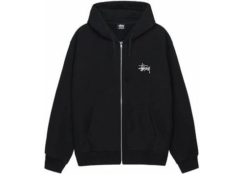 Stussy Basic Stussy Zip Hoodie Black