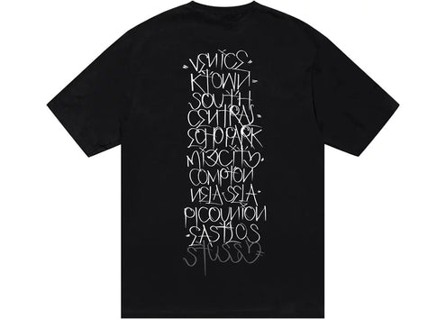 Stussy Born X Raised Handstyles Tee Black