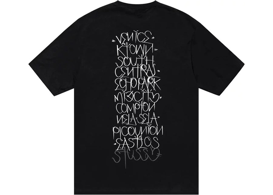 T-shirt Stussy Born X Raised Handstyles Noir