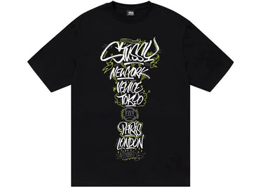 Stussy Born X Raised Handstyles Tee Black