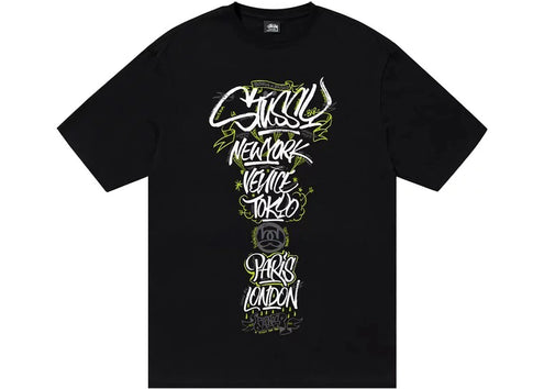 Stussy Born X Raised Handstyles Tee Black