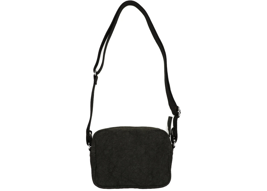 Pochette latérale Stussy en toile noire délavée