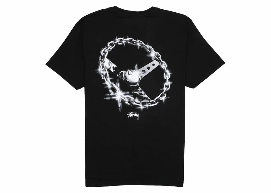 T-shirt Stussy Chain Link noir