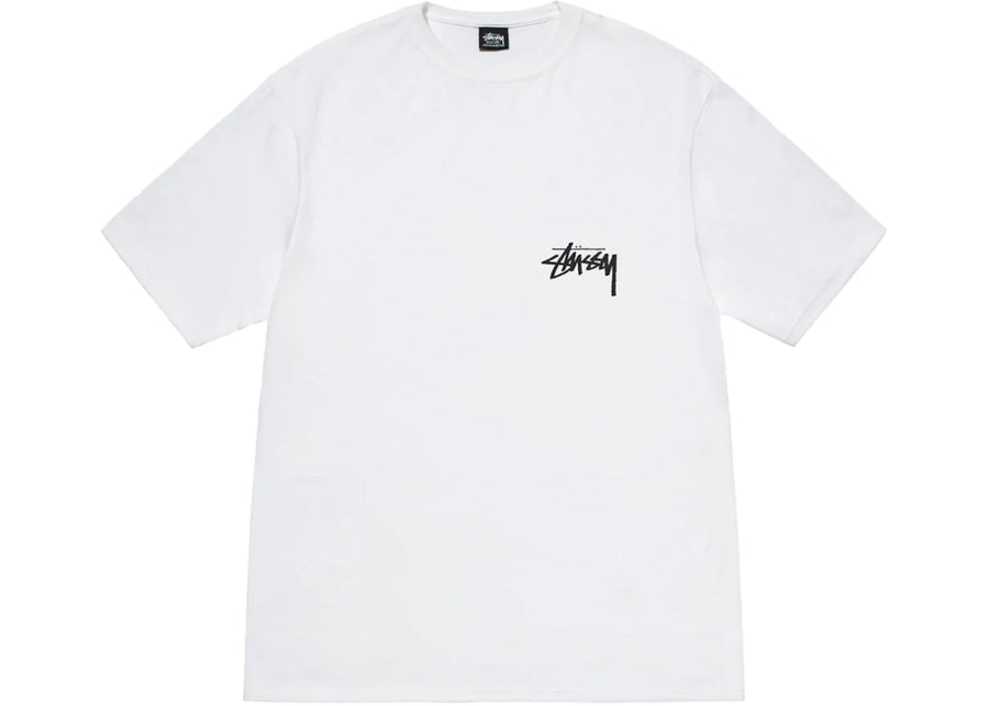 T-shirt Stussy Chain Link blanc