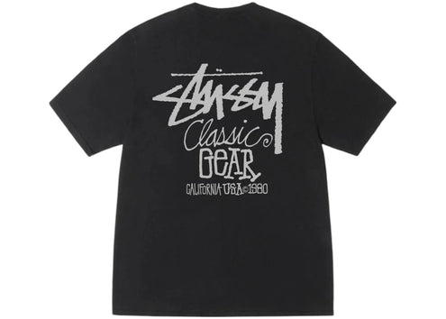 Stussy Classic Gear Pigment Dyed Tee Black