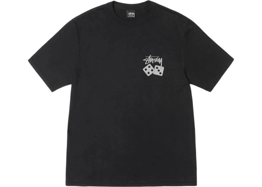 T-shirt Stussy Dice teint aux pigments noirs