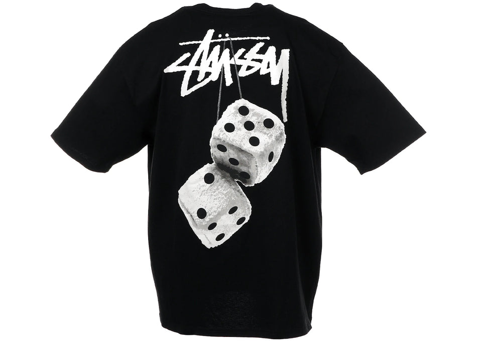 Stussy Fuzzy Dice Tee Black