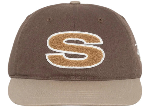 Stussy Low Pro Chenille S Strapback Hat Brown