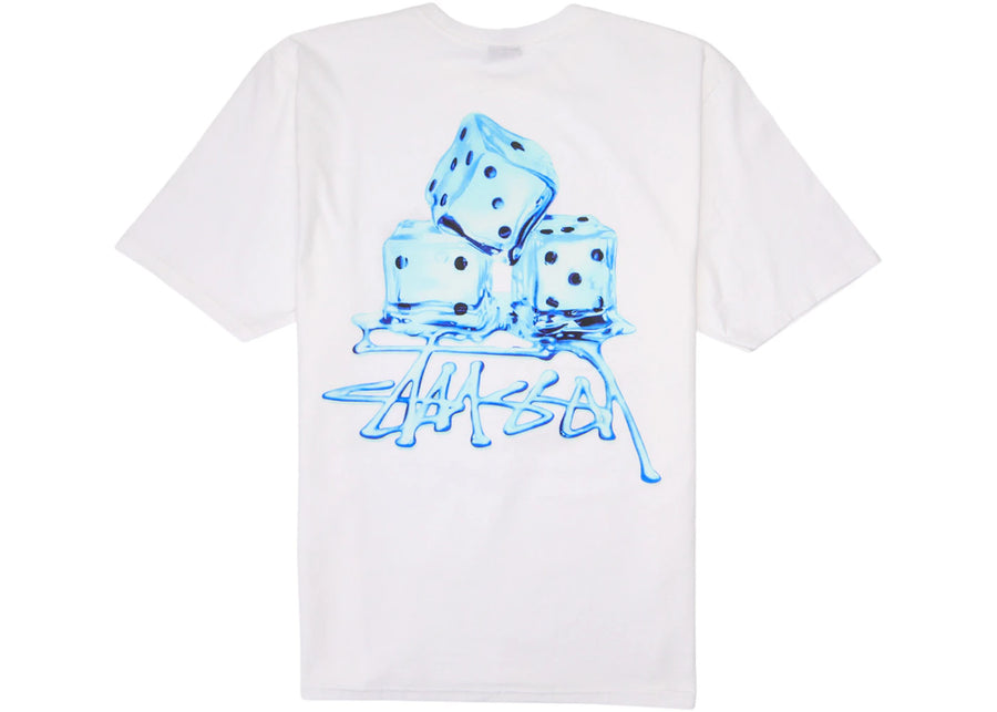 T-shirt Stussy Melted blanc