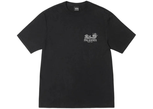 Stussy Pool Service Pigment Dyed Tee Black