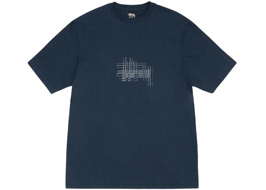T-shirt Stussy Refracted bleu marine