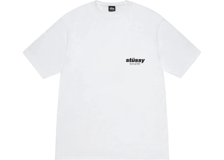 Stussy Rollers Tee White