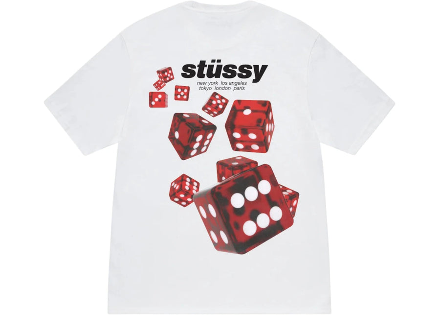 T-shirt Stussy Rollers blanc