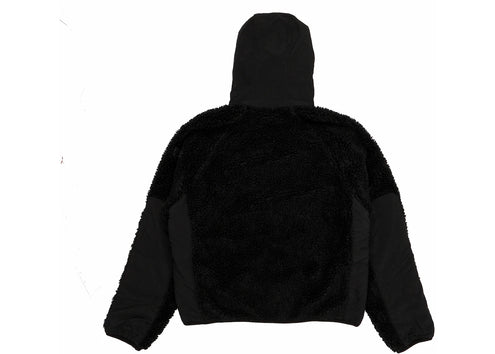 Stussy Sherpa Paneled Hooded Jacket Black