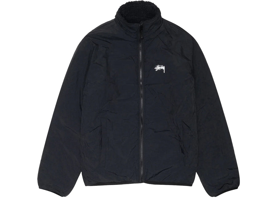 Stussy Sherpa Reversible Jacket Black