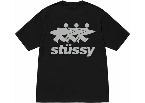 Stussy Surfwalk Pigment Dyed Tee Black