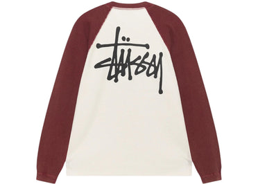 Stussy Thermal 2 Tone Raglan Shirt White