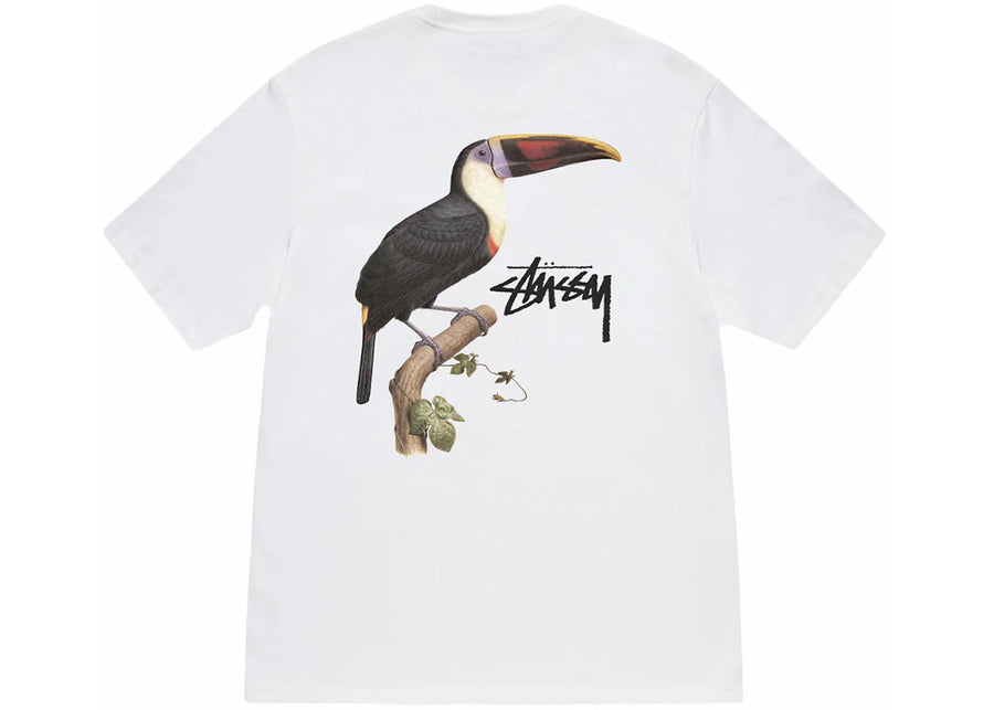 T-shirt Stussy Toucan blanc