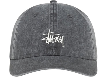Stussy Washed Basic Cap Cap Washed Charcoal