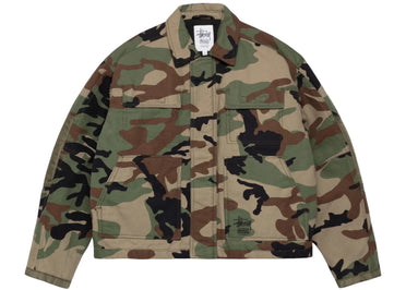 Stussy Workgear Jacket Woodland Camo