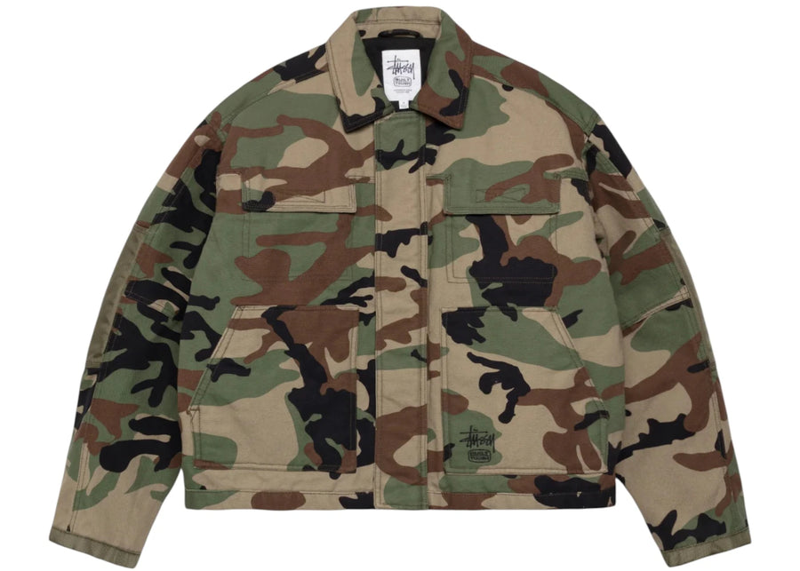 Veste de travail Stussy Workgear camouflage forêt